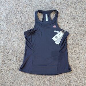 Adidas Kids Black and Pink Tank Top